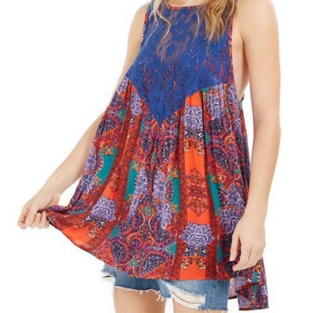🆕 FREE PEOPLE Lace Tunic/Dress/Tank Top - S